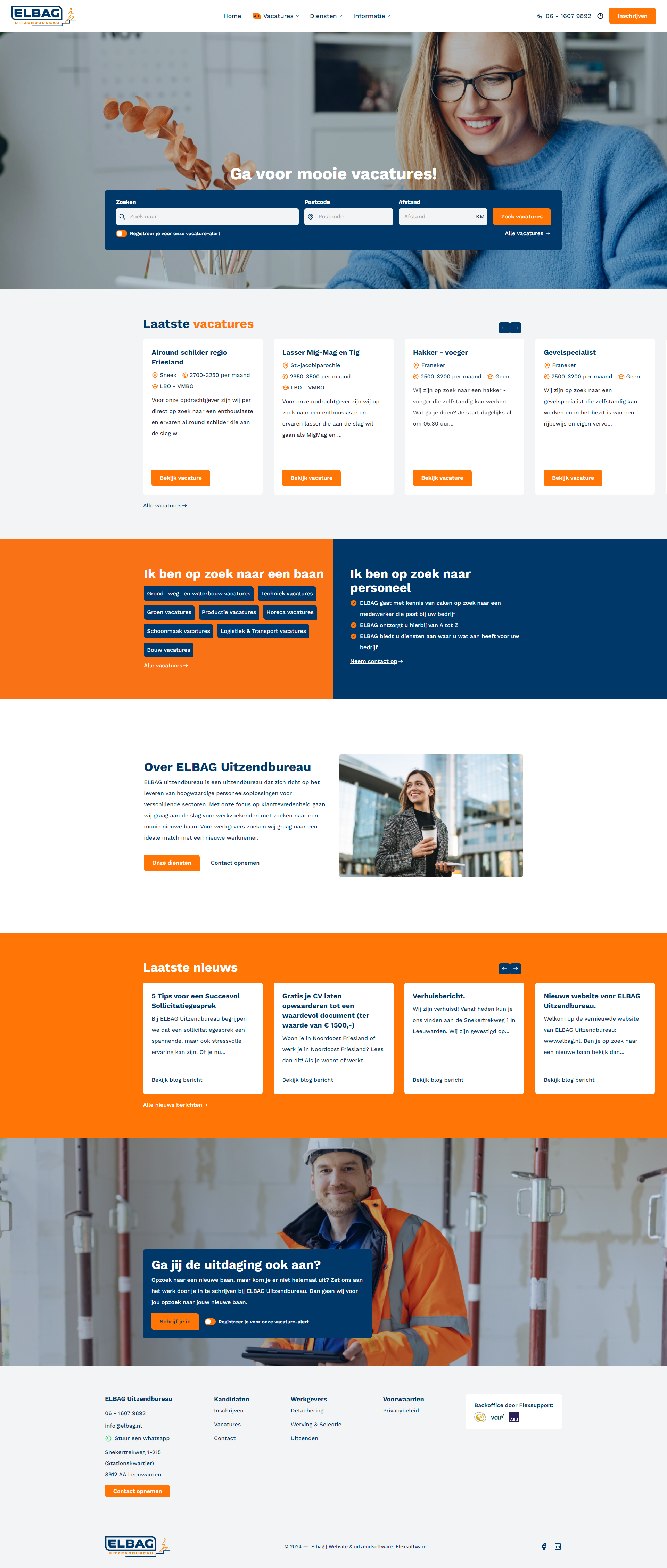 Uitzendbureau Website Elbag Uitzendbureau