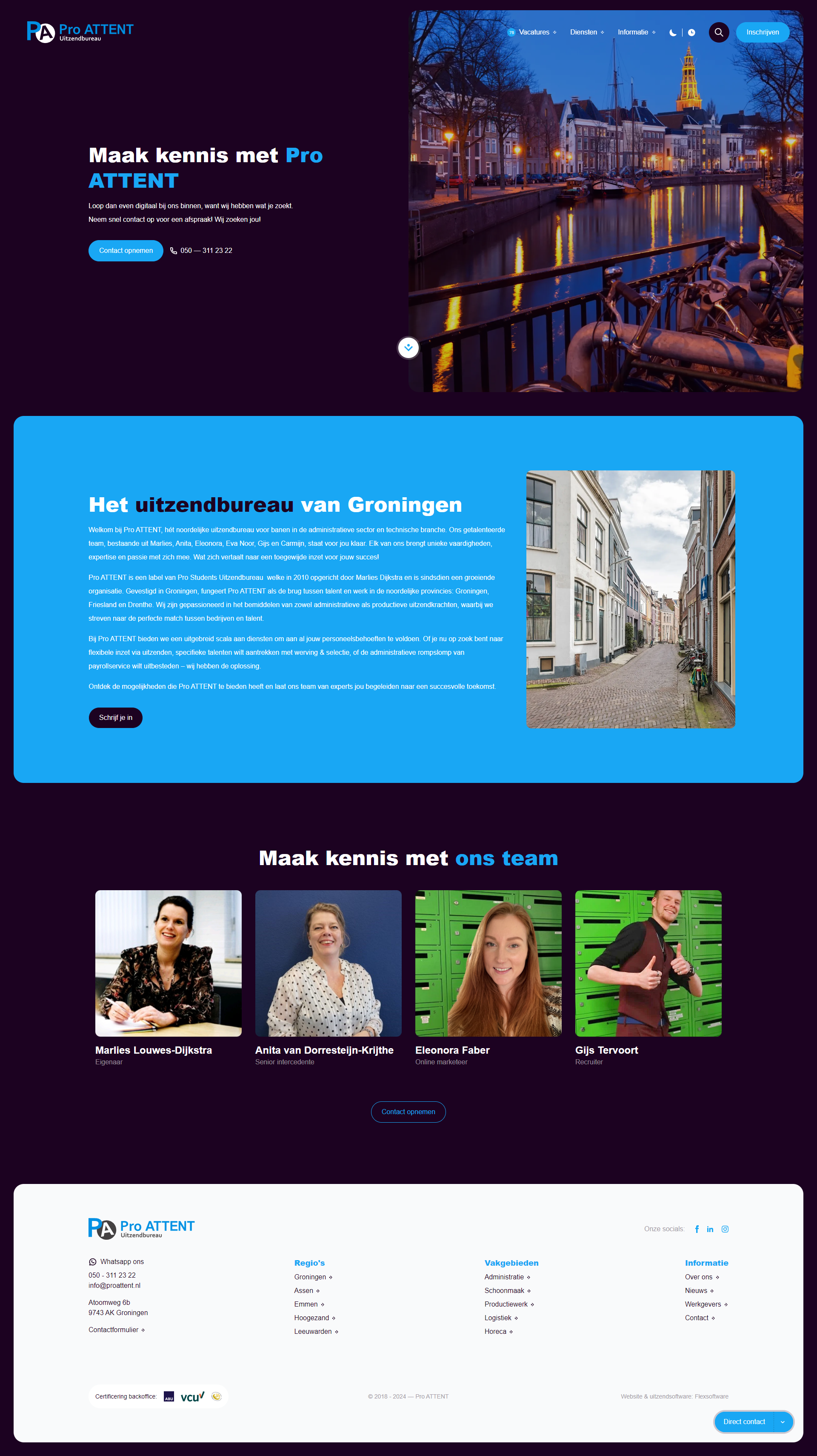 Uitzendbureau Website Pro Attent